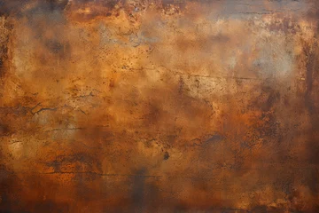 Foto auf Acrylglas illustration of old rusty metal background. Created with Generative AI © agrus_aiart
