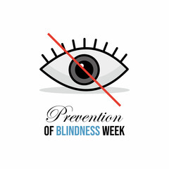 Prevention of blindness week poster design