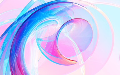 Abstract glass background, 3d rendering.