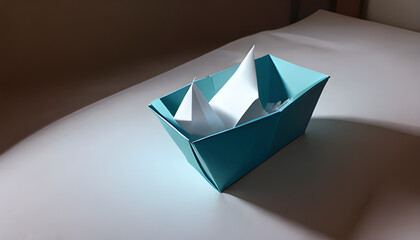 origami paper boat