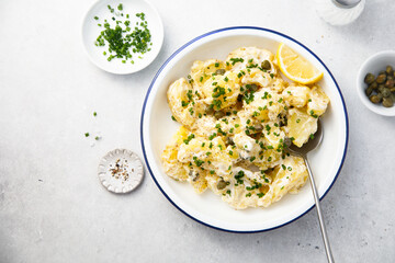 Potato salad with lemon dressing