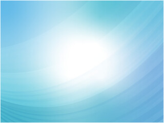 シンプルで使いやすい抽象的な背景素材_水色の波模様イメージ