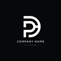 Monogram PD Letter Logo Design. Usable for Business Logo. Logo Element