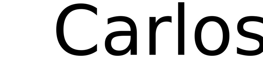 Carlos  - black color - name - ideal for websites, emails, presentations, greetings, banners, cards, books, t-shirt, sweatshirt, prints, cricut, silhouette,	