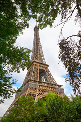 Park view on the Eifel Tower, Paris