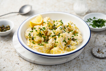Potato salad with lemon dressing