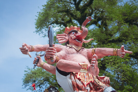 Ganesha statue Indonesian Hindu's Festival Ogohogoh carnival bali lombok   