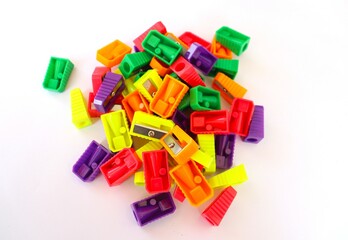Pencil Sharpener Multi Colored Closeup