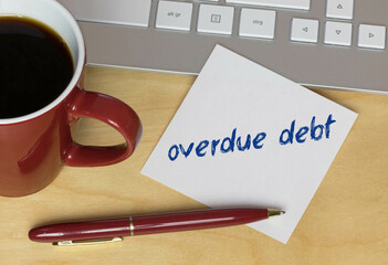 overdue debt	