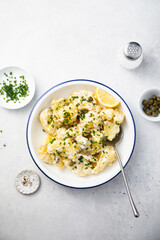 Potato salad with lemon dressing