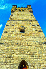 Bergfried der Pfalz Wimpfen in Bad Wimpfen im Landkreis Heilbronn (Baden Württemberg)