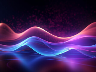 Dynamic waves futuristic design abstract background