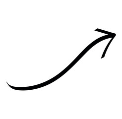 Arrow element of black-white set. This arrow symbolizes direction, progress, and movement, making it suitable for a wide array of applications and projects. Vector illustration.