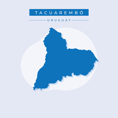Vector illustration vector of Tacuarembó map Uruguay