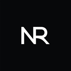 Monogram NR Letter Logo Design. Usable for Business Logo. Logo Element