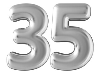 Silver 3d number 35