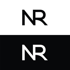Monogram NR Letter Logo Design. Usable for Business Logo. Logo Element