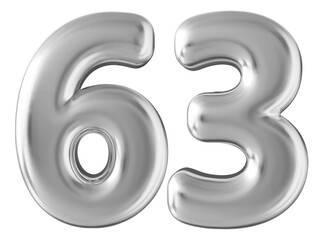 Silver 3d number 63