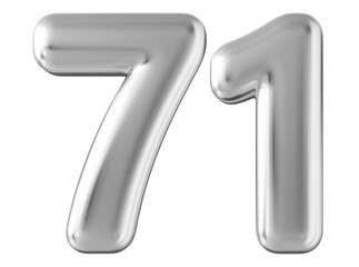 Silver 3d number 71