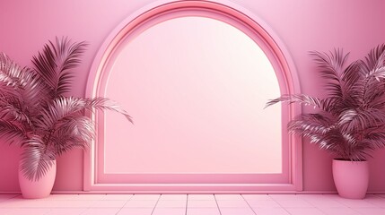 Fototapeta na wymiar Elegant Pink Gradient Studio Background – Abstract Art for Modern Designs and Creative Concepts