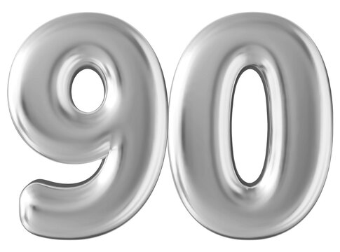 Silver 3d number 90