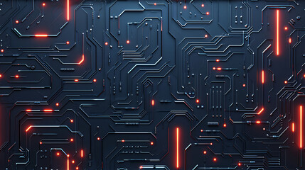 Circuit board processor background, future technology concept background material - obrazy, fototapety, plakaty