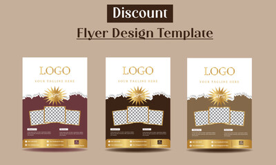 discount flyer, sale banner