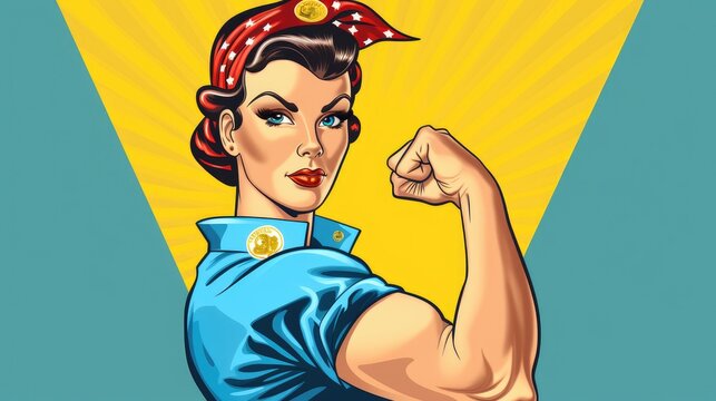 Vintage Power - A Strong Female Icon for a New Era - Generative AI