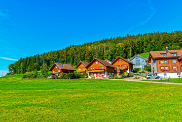Fototapeta na wymiar Siedlung Tufertschwil in der Gemeinde Lütisburg im Kanton St. Gallen (Schweiz) 