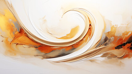 Image of painting on a white background to have a rough appearance and has a white wave shape on the front.