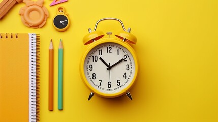 Discover the Excitement of Learning with Back to School Supplies - Top View Photo of Desk with Education Essentials, Books, and Stationery for Students and Teachers