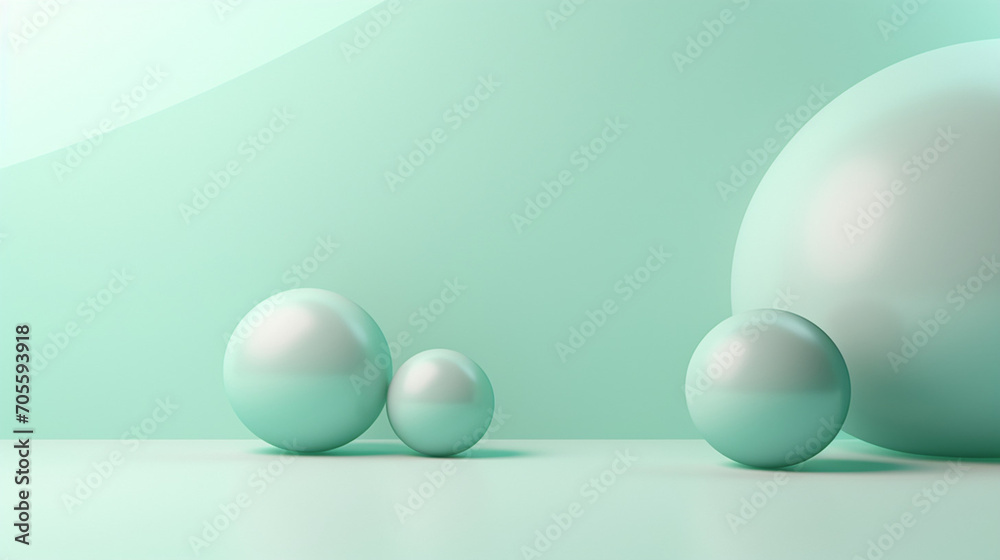 Poster minimalistic background abstract with generative ai. podium for display product.