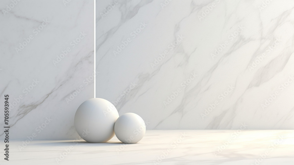 Poster minimalistic background abstract with generative ai. podium for display product.