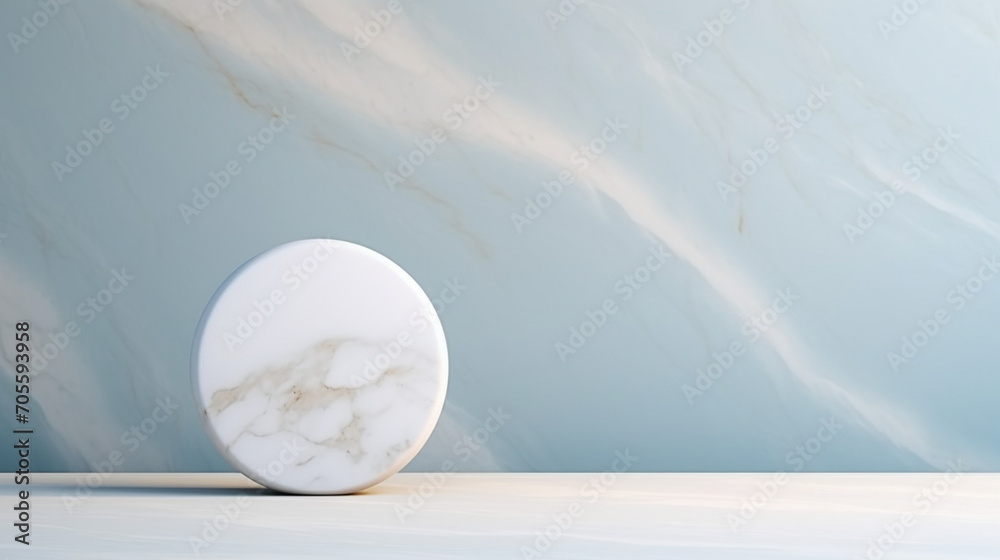 Poster minimalistic background abstract with generative ai. podium for display product.