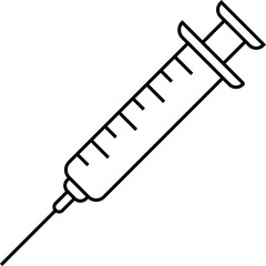Syringe icon vector Injection Medical image.