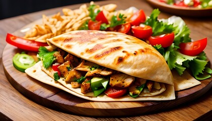 grilled chicken with vegetables