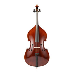 Obraz premium Double bass isolated on transparent background