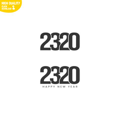 Creative Happy New Year 2320 Logo Design