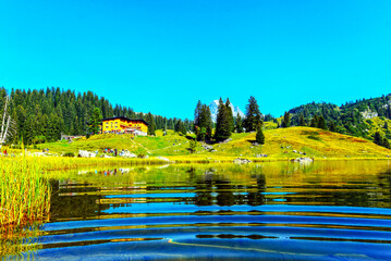 Der Körbersee in Schröcken (Vorarlberg, Österreich) 