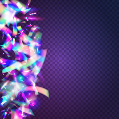 Glitch Texture. Neon Sparkles. Iridescent Confetti. Unicorn Art. Blur Design. Blue Shiny Tinsel. Surreal Foil. Retro Celebrate Illustration. Pink Glitch Texture