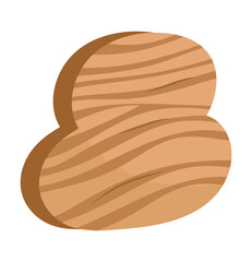 Wooden tablet of set. In this illustration, a cartoon-style wooden tablet transforms into a fantastical landscape of creativity. Vector illustration.