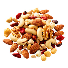 nuts and dried fruits isolated on transparent background Remove png, Clipping Path, pen tool