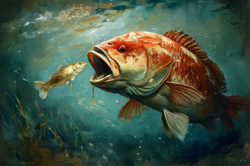 Big fish eat small fish
