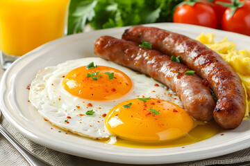 sausages with mashed potatoes