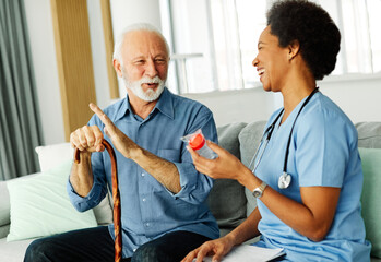 nurse doctor senior care caregiver help assistence retirement home nursing elderly woman man health...