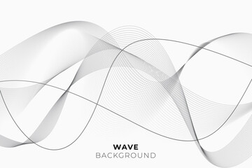 Abstract background with wavy line style