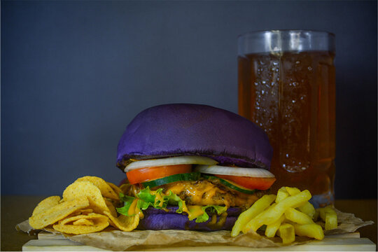 hamburger and cola