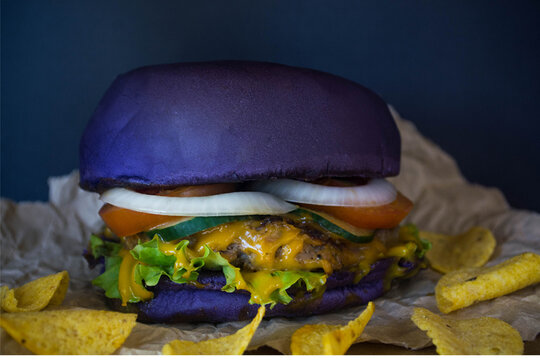 Purple Bun Burger