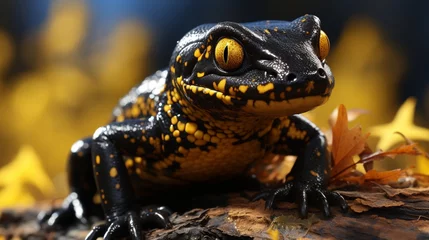Fotobehang Salamander animal amphibian species lizard © Montalumirock