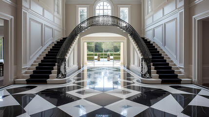 Obraz premium staircase in the villa